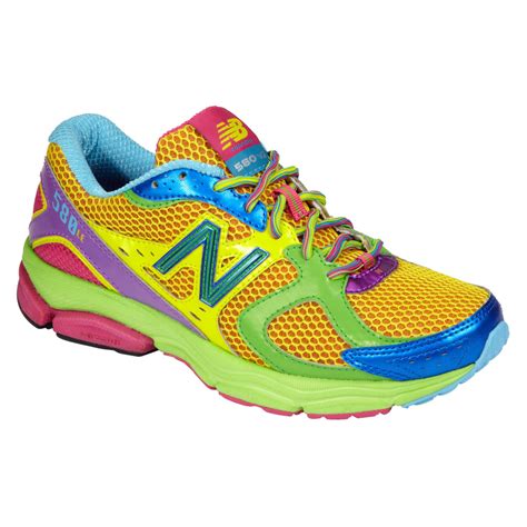 bright multi colored women's sneakers.